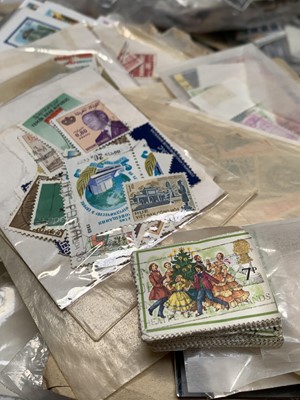 Lot 368 - GB & World Stamps - A large box containing a...