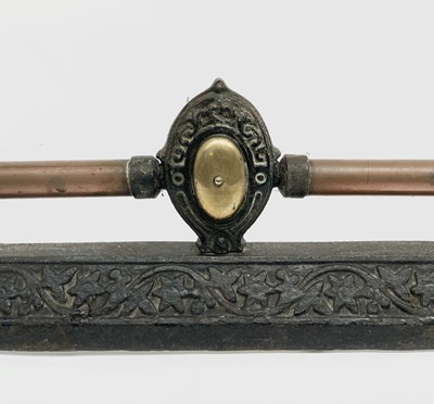 Lot 92 - A late Victorian cast iron, copper and brass...