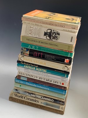 Lot 1343 - ART INTEREST. Two boxes of good art books