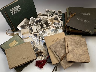 Lot 839 - Photograph Albums & Albums - A box containing...