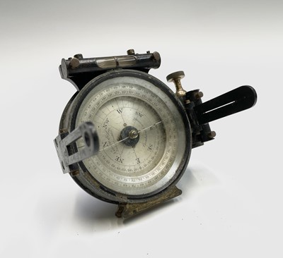 Lot 500 - A pocket theodolite, or miner's dial the 8cm...