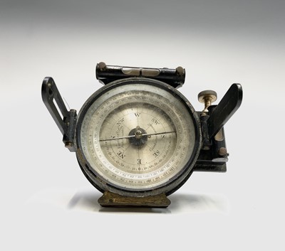 Lot 500 - A pocket theodolite, or miner's dial the 8cm...