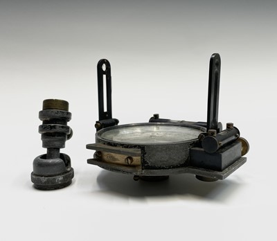 Lot 500 - A pocket theodolite, or miner's dial the 8cm...