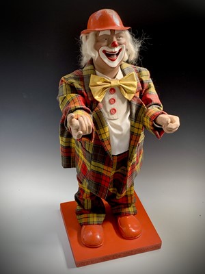 Lot 776 - Unusual, Motorised Articulated Clown - A...