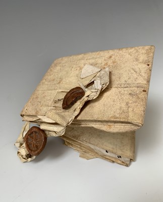 Lot 1216 - 1: INDENTURE. Fine Elizabeth I with one and a...