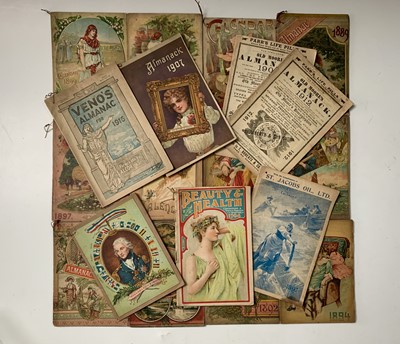 Lot 841 - Victorian & Edwardian Almanacs/ Calendars -...