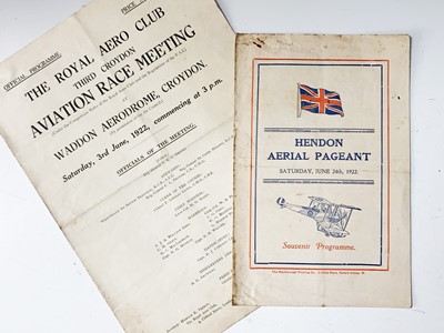 Lot 844 - Aviation Interest - Lot comprises a souvenir...