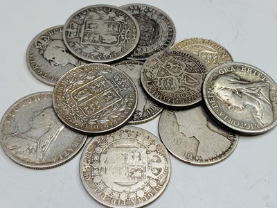 Lot 37 - G.B. Victorian Silver Coins - Lot comprises...