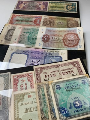 Lot 39 - Bank Notes: Military issues etc, 2nd World War...
