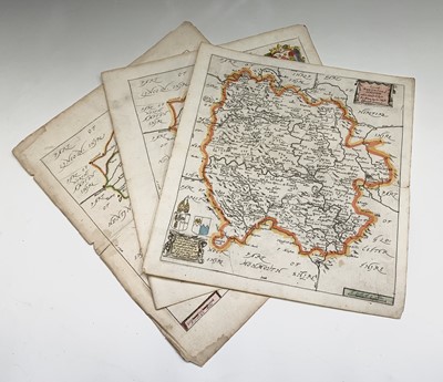 Lot 1220 - RICHARD BLOME. Eight county maps including...