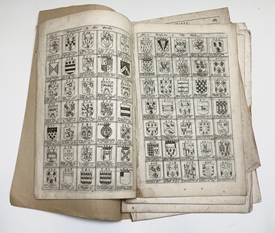 Lot 1346 - WILLIAM CAMDEN. 'Britannia'. Loose leaves from...