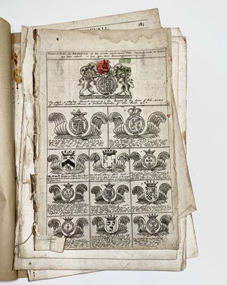 Lot 1346 - WILLIAM CAMDEN. 'Britannia'. Loose leaves from...