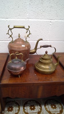 Lot 219 - Large late 19th-century copper and brass...