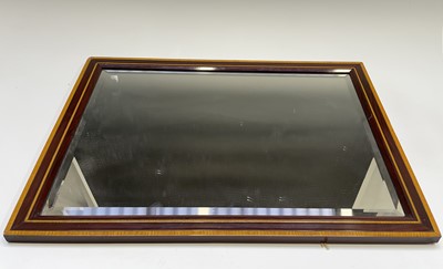 Lot 340 - A late Victorian rectangular mirror with...