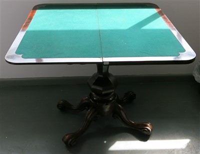 Lot 3314 - A Victorian rosewood card table, height 75cm,...