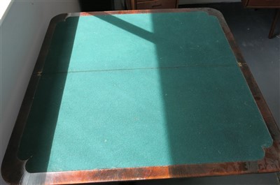 Lot 3314 - A Victorian rosewood card table, height 75cm,...
