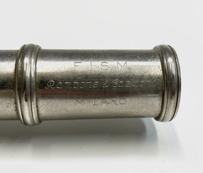Lot 130 - A silver plated flute, 'F.I.S.M. Rampone &...