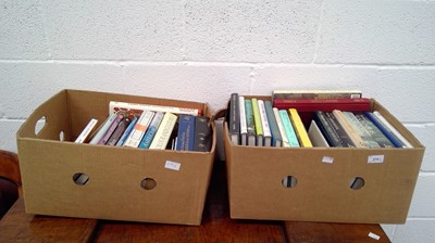 Lot 270 - Two boxes of art-related books.