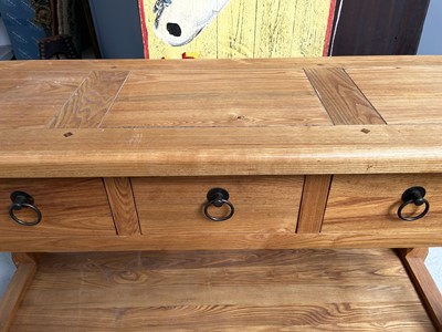 Lot 226 - A contemporary light oak dresser, the...