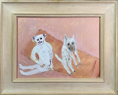 Lot 29 - David PEARCE (1963) 'Sam and Jo' Oil on canvas...