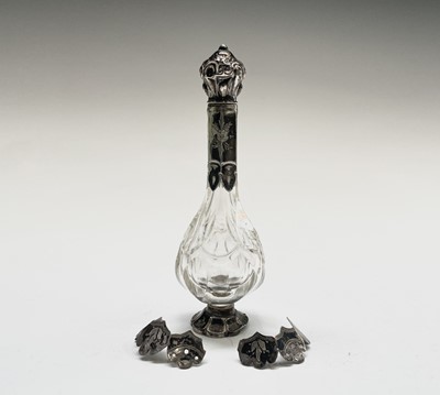 Lot 365 - A Dutch 19th century baluster shaped clear...