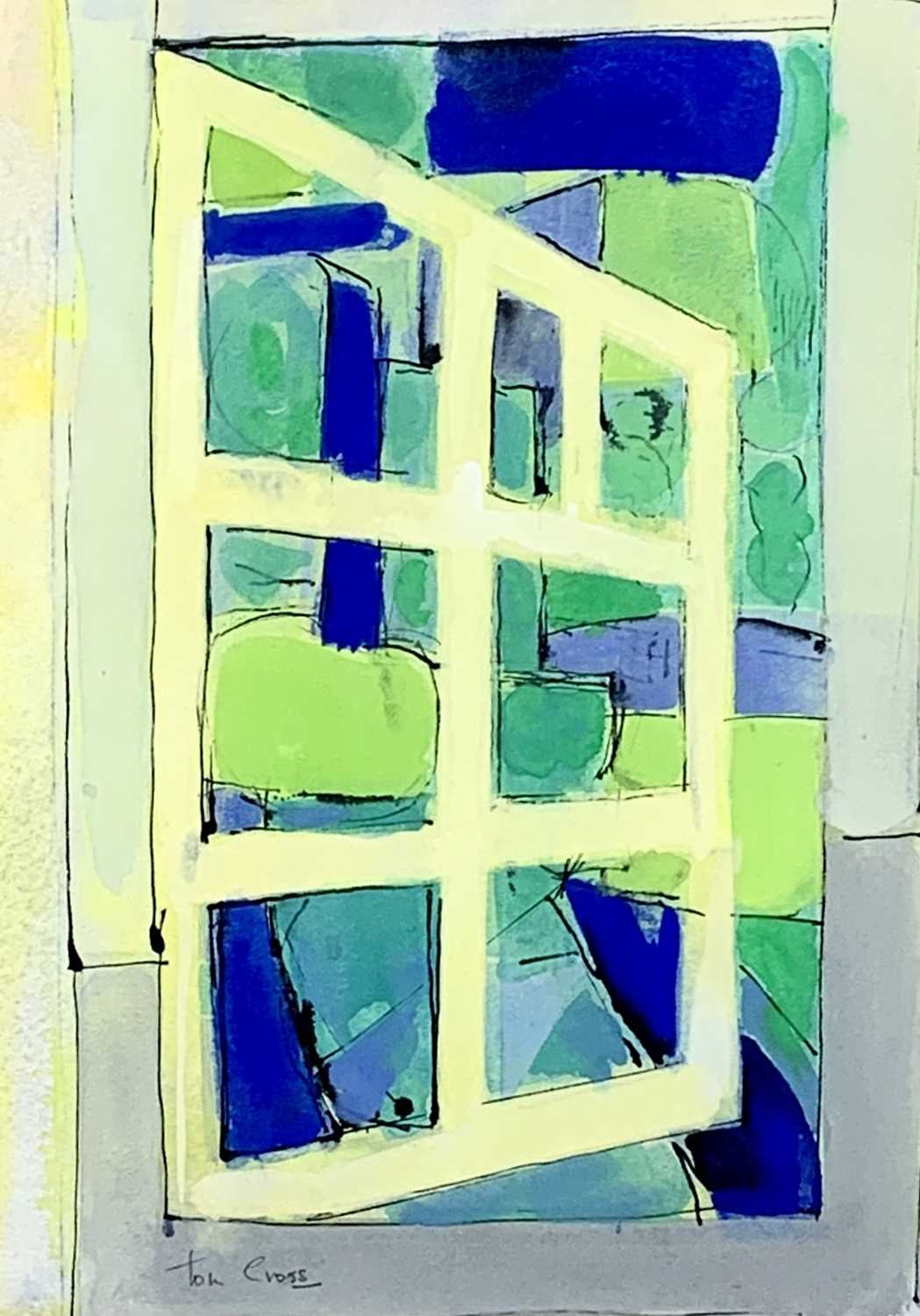 Lot 93 - Tom CROSS (1931-2009) Garden Window Gouche...