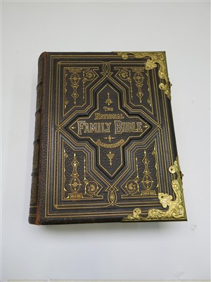 Lot 72 - The National Family Bible, leather bound with...