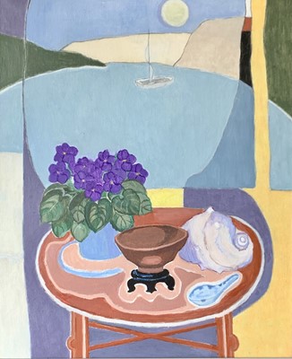 Lot 354 - Rosina ROGERS (1918-2011) Red Table with...