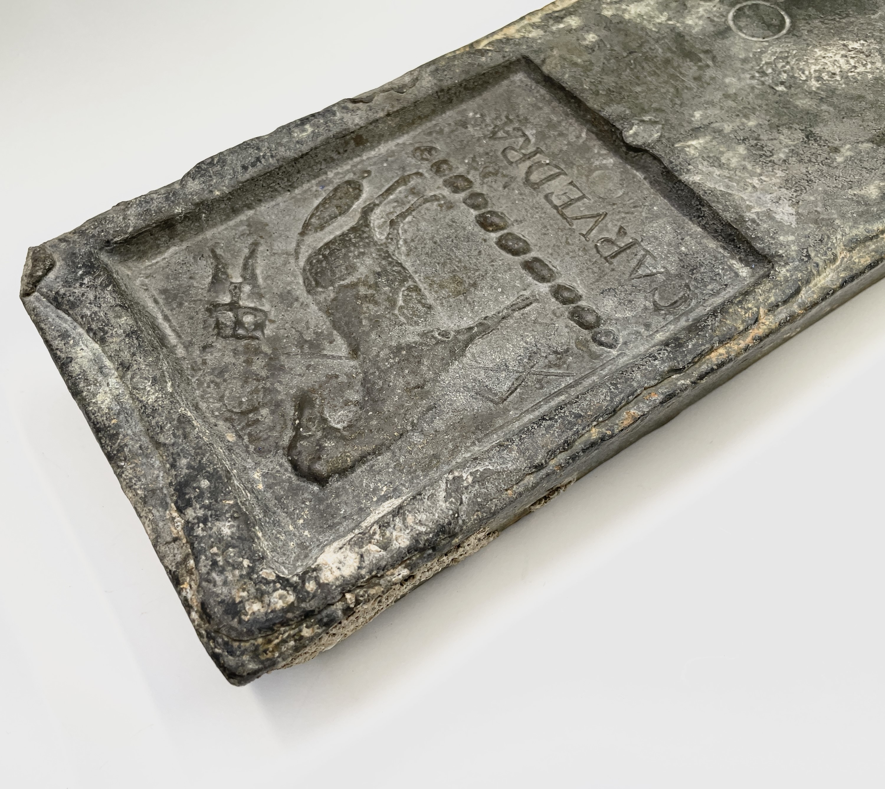 Lot 5 A 19th century Cornish tin ingot from the