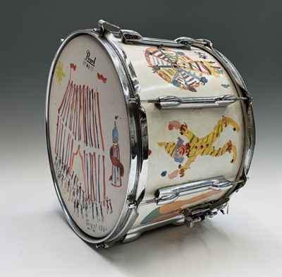 Lot 131 - Simeon STAFFORD (b.1956) A drum painted with...