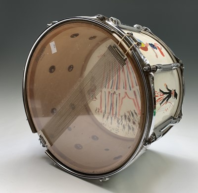 Lot 131 - Simeon STAFFORD (b.1956) A drum painted with...