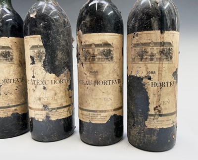 Lot 84 - Six bottles Chateau Hortevie 1988, lacking...
