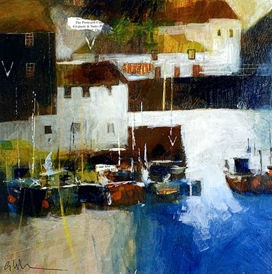 Lot 237 - Glyn MACEY (1969) Polperro Mixed media Signed...