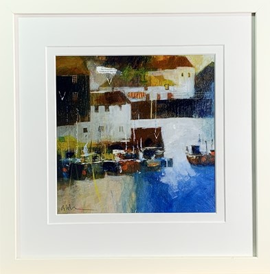 Lot 237 - Glyn MACEY (1969) Polperro Mixed media Signed...