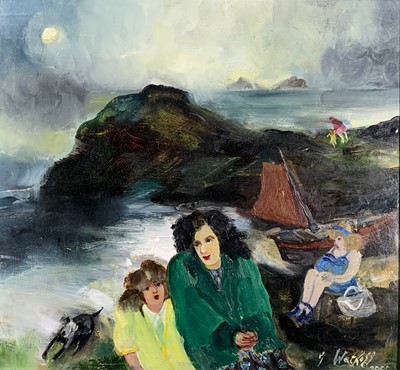 Lot 242 - Gill WATKISS (1938) On the Beach at Cape Oil...