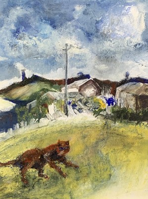 Lot 337 - Maureen KENNEDY The Beast of Pendeen Oil on...