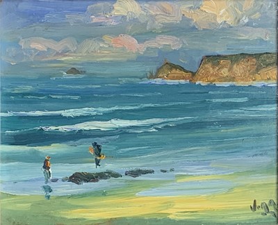 Lot 305 - Bob VIGG (1932-2001) Sennen Oil on board...