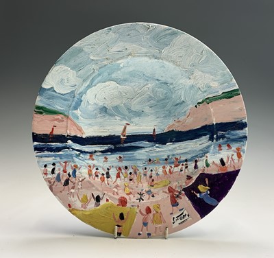 Lot 320 - Simeon STAFFORD (1956) Beach Day Painted...