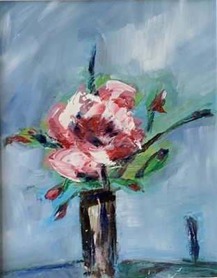 Lot 290 - Alison SUMMERFIELD Rose Oil on board Signed...