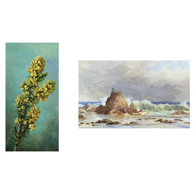 Lot 374 - W Margaret TRUSCOTT Gorse Oil on board...