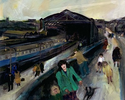 Lot 500 - Gill WATKISS (1938) Penzance Station...