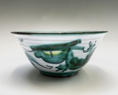 Lot 892 - A Tintagel Pottery cheese dome with dragon...