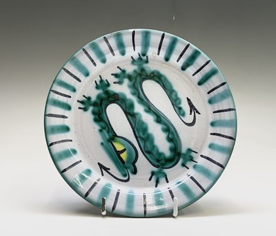Lot 892 - A Tintagel Pottery cheese dome with dragon...
