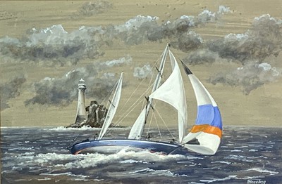 Lot 1217 - Ernest MOSELING Rounding The Fastnet Light...