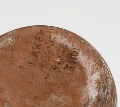 Lot 880 - A John Davidson Truro studio pottery inkwell,...