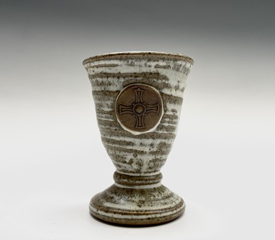 Lot 880 - A John Davidson Truro studio pottery inkwell,...