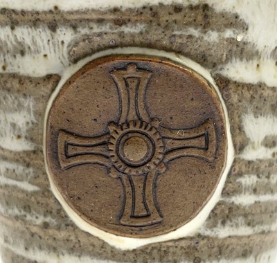 Lot 880 - A John Davidson Truro studio pottery inkwell,...
