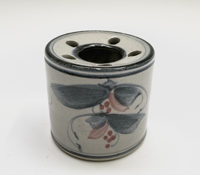 Lot 880 - A John Davidson Truro studio pottery inkwell,...