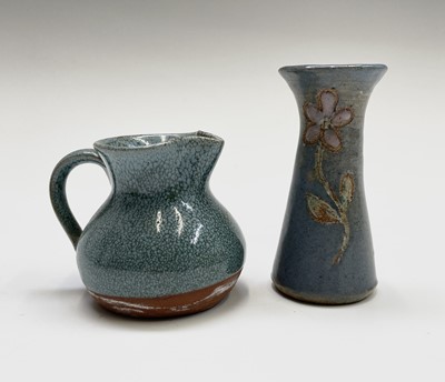 Lot 880 - A John Davidson Truro studio pottery inkwell,...