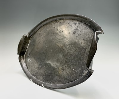 Lot 97 - A Tudric pewter twin handled oval tray,...